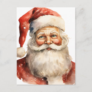 Postal Santa Claus Navidad Retro