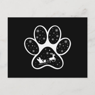 Postal Santa Claus Perro Paws Navidades Regalos Vestidos