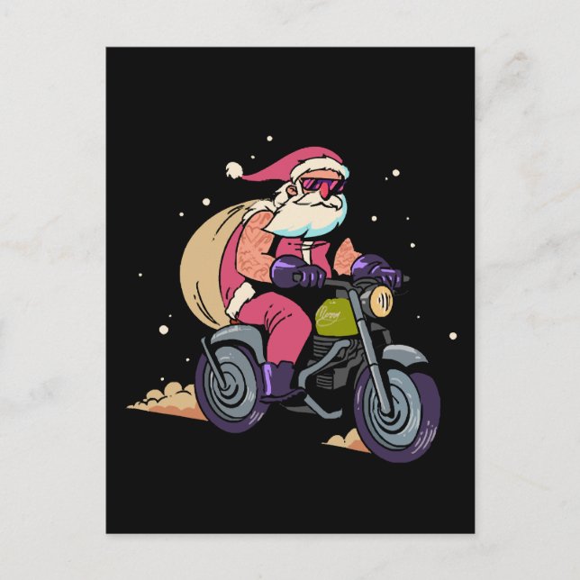 Postal Santa Claus travieso (Anverso)