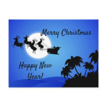 Santa Claus Tropical Navidades    TreesCard