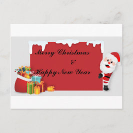 Postal Santa Claus Y Regalos