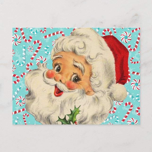 Postal Santa con menta (Anverso)