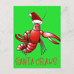 Postal Santa Crawdad (Santa Craws)