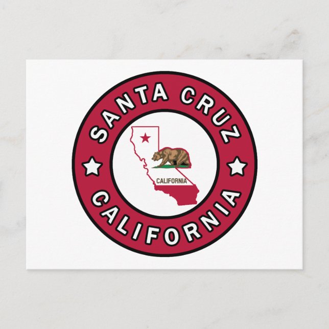 Postal Santa Cruz California (Anverso)