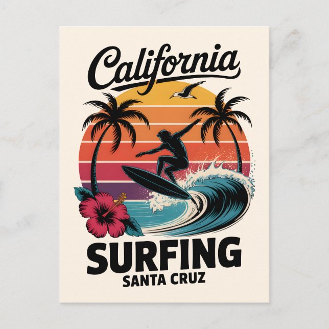 Postal Santa Cruz California (Anverso)