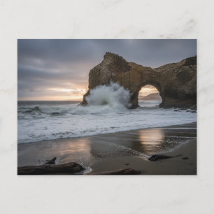 Postal Santa Cruz California Arco de Puentes Naturales