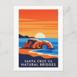 Postal Santa Cruz California – Natural Bridges Sunset