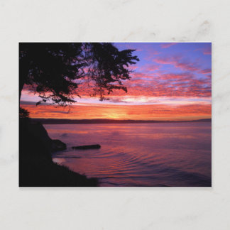 Postal Santa Cruz, California. Sunrise