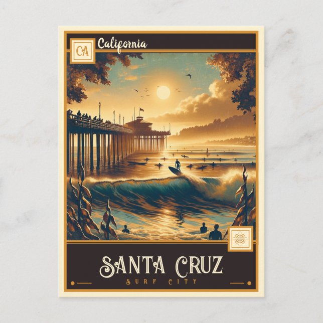 Postal Santa Cruz, California | Vintage (Anverso)
