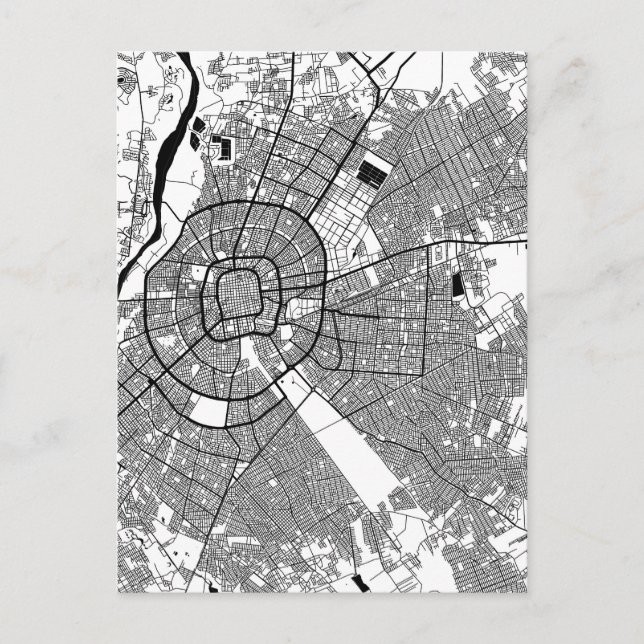 Postal Santa Cruz de la Sierra Bolivia City Map (Anverso)