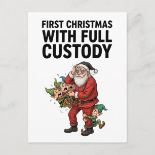 Postal Santa Custodia Total Elfos Fiesta Divertida Navida