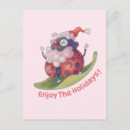 Postal Santa Disfruta De Las Vacaciones