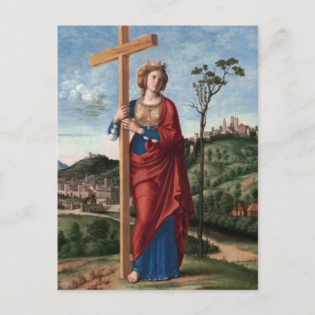 Postal Santa Elena con la Vera Cruz Arte Sagrado (Anverso)
