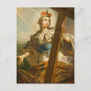 Postal Santa Elena con la Vera Cruz Arte Sagrado