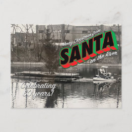Postal Santa en el río Postcard 10
