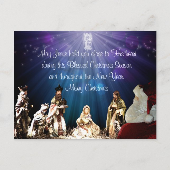 Postal Santa en Natividad (Anverso)