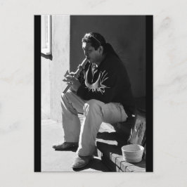 Postal Santa Fe Flutist