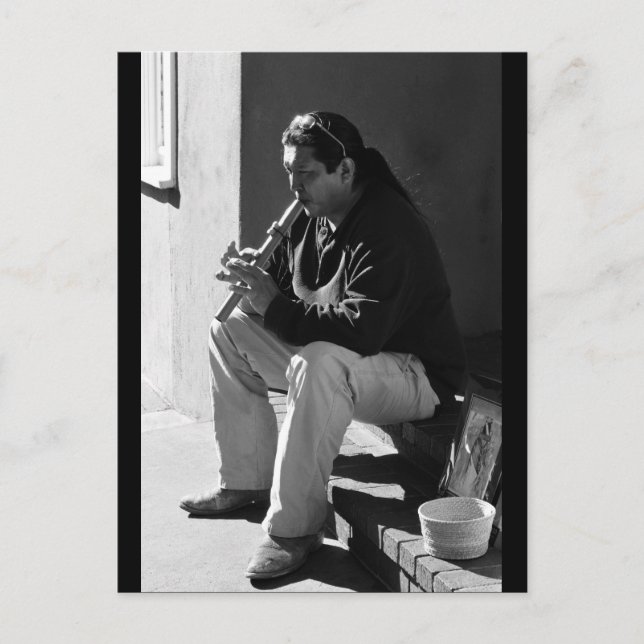 Postal Santa Fe Flutist (Anverso)