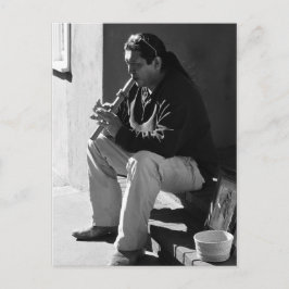 Postal Santa Fe Flutist