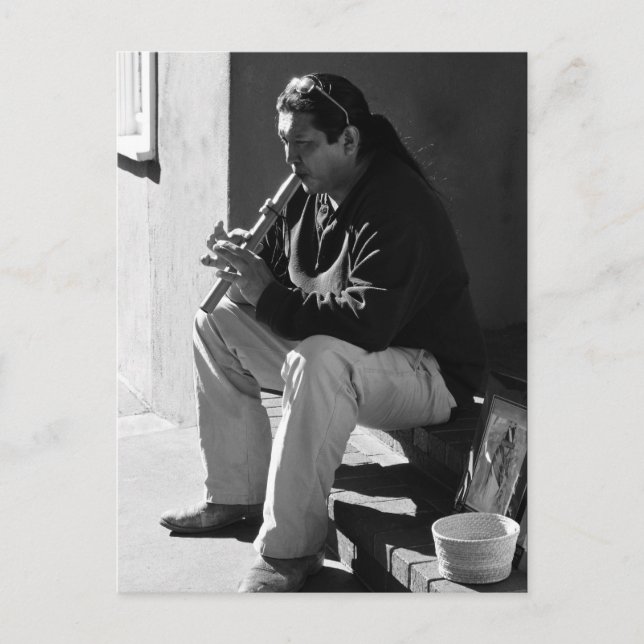 Postal Santa Fe Flutist (Anverso)