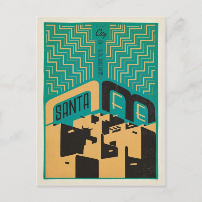 Postal Santa Fe, New Mexico | The City Different (Anverso)