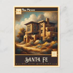 Postal Santa Fe, Nuevo México   Vintage