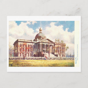 Postal Santa Fe Territorial Capital vintage de Nuevo Méxi