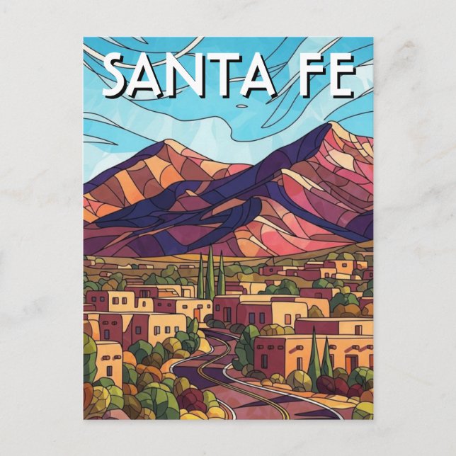 Postal Santa Fe Viajes Nuevo México (Anverso)