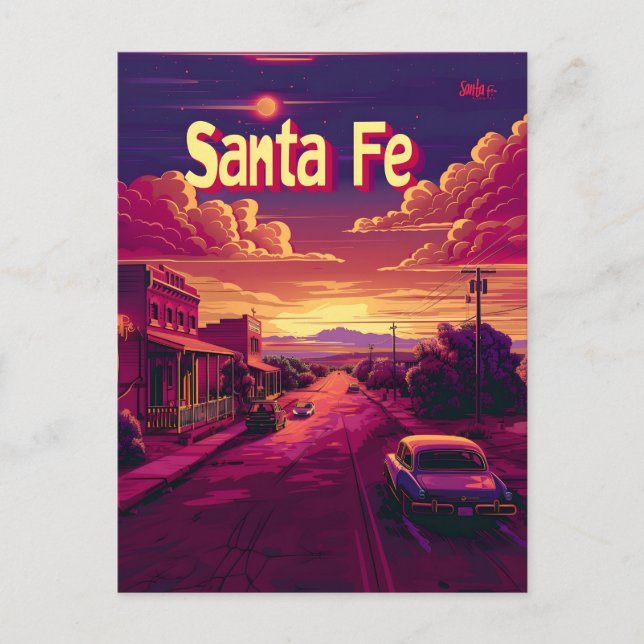 Postal Santa Fe Viajes y publicidad (Anverso)