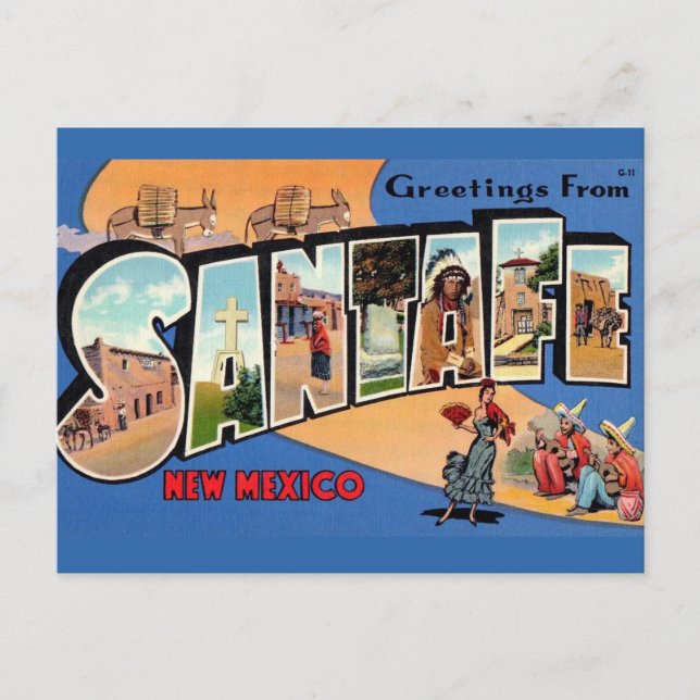 Postal Santa Fe Vintage (Anverso)