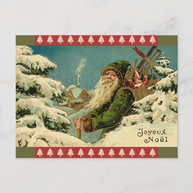 Postal Santa Francesa Vintage (Anverso)