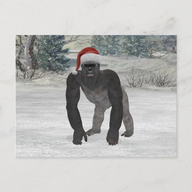 Postal Santa Gorilla (Anverso)