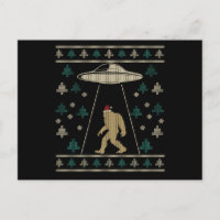 Santa hat Bigfoot Alien Ufo Sasquatch