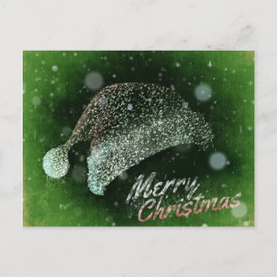 Postal Santa Hat Feliz Navidad