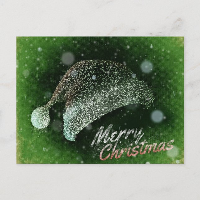 Postal Santa Hat Feliz Navidad (Anverso)