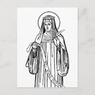Postal Santa Hildegard de Bingen Médico de la Iglesia