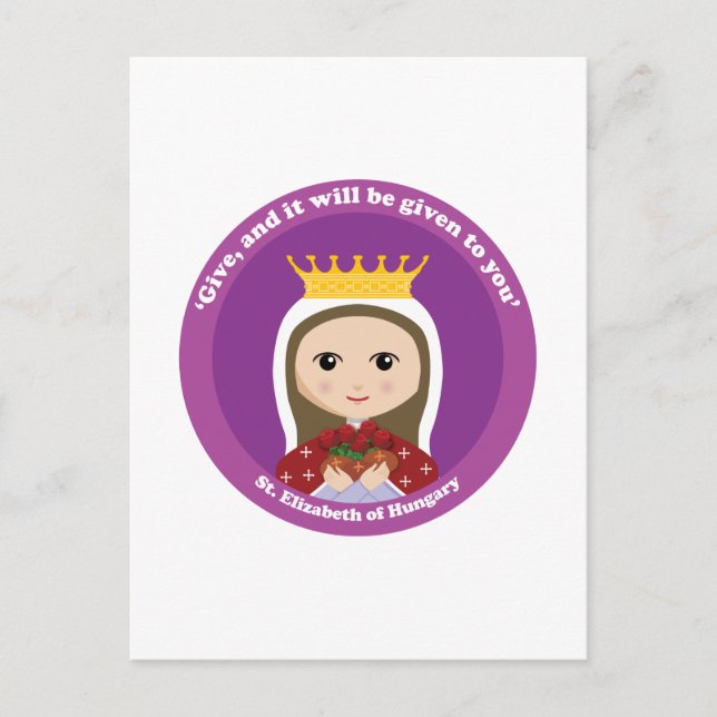 Postal Santa Isabel de Hungría (Anverso)