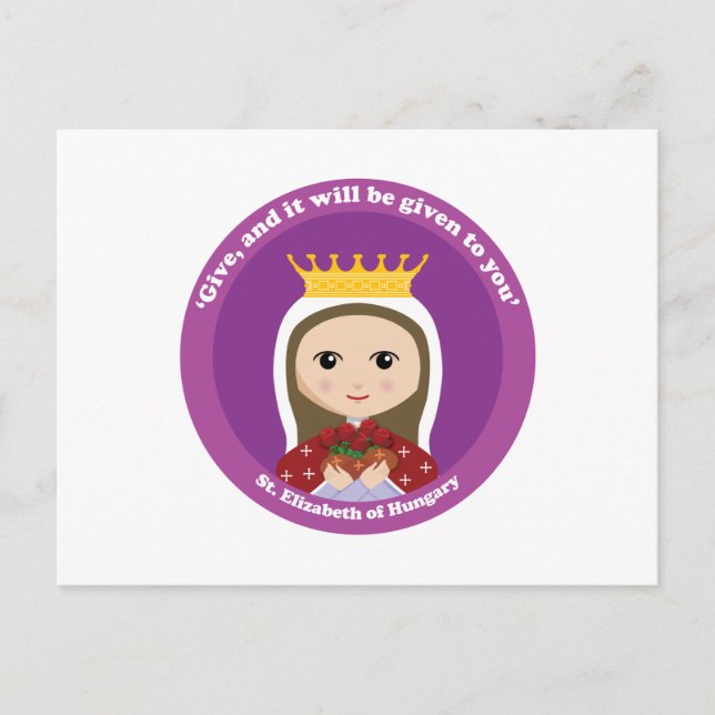 Postal Santa Isabel de Hungría (Anverso)