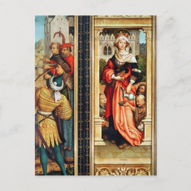 Postal Santa Isabel de Hungría (Anverso)