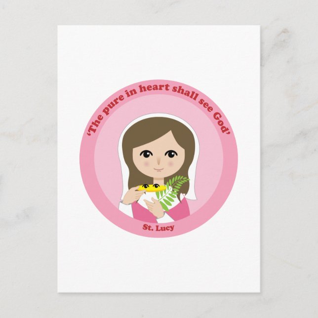 Postal Santa Lucía (Anverso)