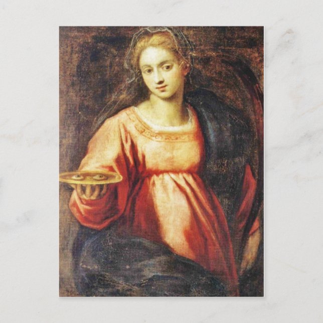 Postal Santa Lucía de Suecia (Anverso)