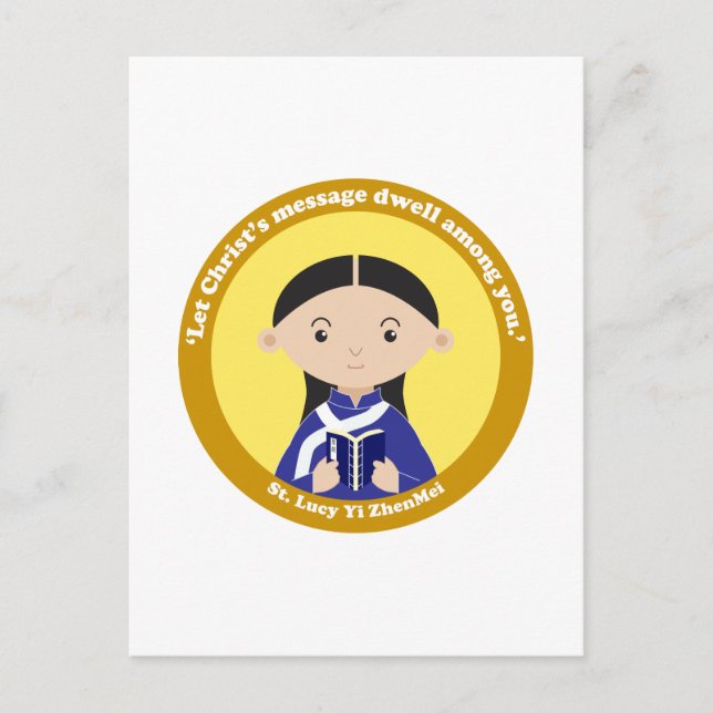 Postal Santa Lucía Yi ZhenMei (Anverso)