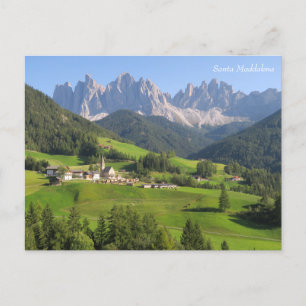 Postal Santa Maddalena Dolomitas