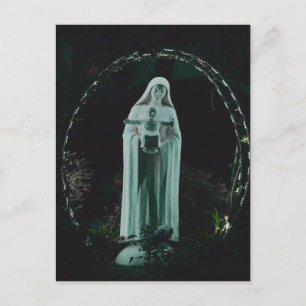 Postal Santa Madre María y el Niño Jesús Cristiano