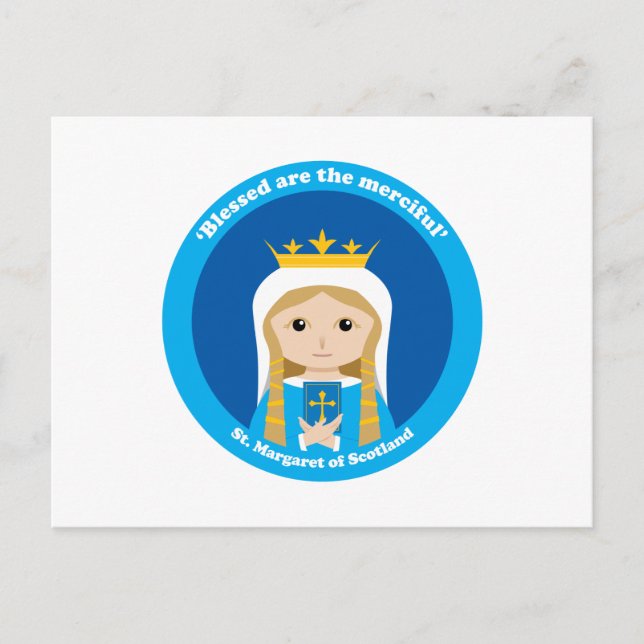 Postal Santa Margarita de Escocia (Anverso)