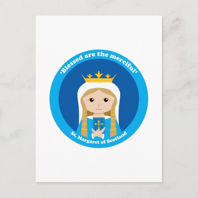 Postal Santa Margarita de Escocia (Anverso)