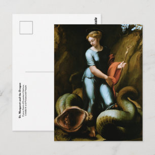 Postal Santa Margarita Patrona de la Iglesia Católica Rom
