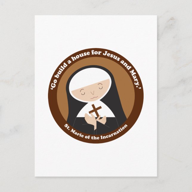 Postal Santa María de la encarnación (Anverso)