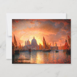 Postal Santa Maria della Salute de Haseltine, Sunset: