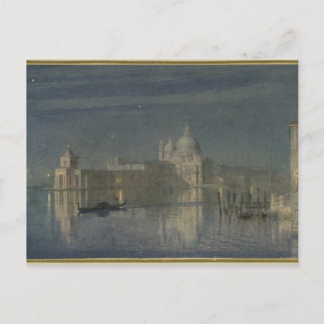 Postal Santa Maria Della Salute, Venecia, Luna, 1863 (Anverso)